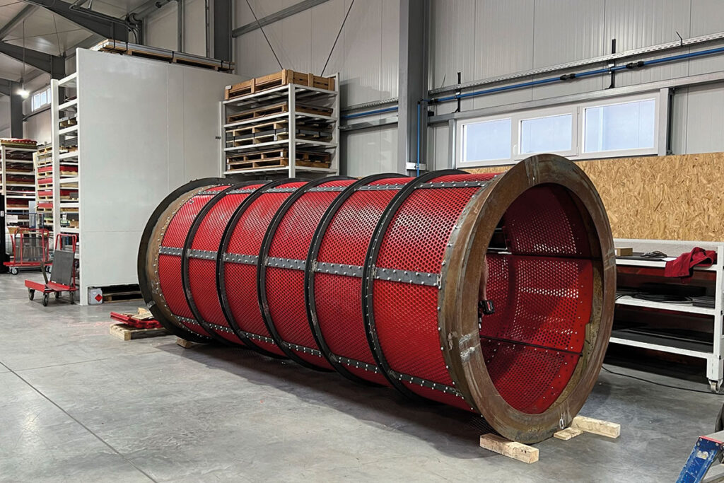 Siebtrommel-Konstruktion